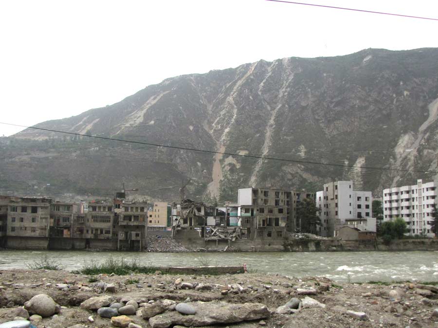 Wenchuan. Развалины