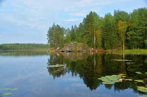 Кереть в начале - это цепочка озер