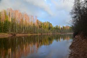 Вечернее солнце после дождя. Здесь это уже традиция.
