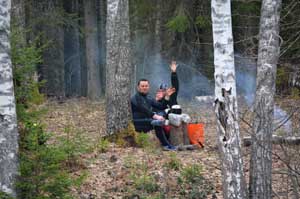 Наши единственные попутчики на Паше. Здесь трафика никакого нет.