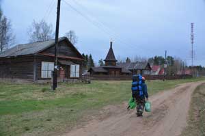 Центральная площадь в Часовенском.