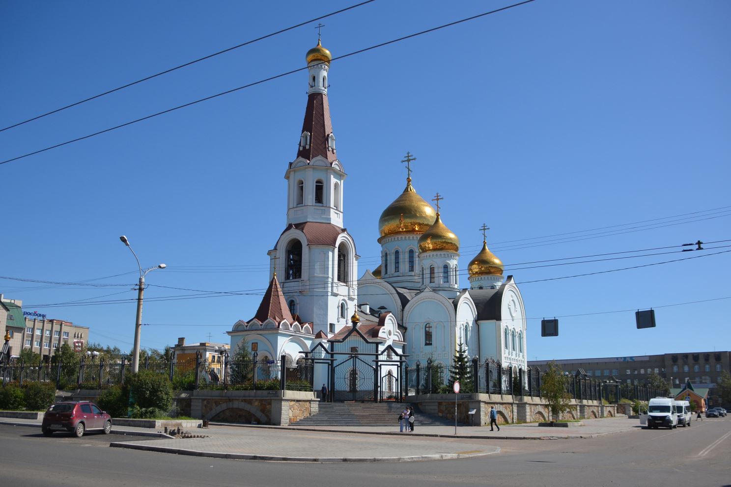 Главный православный храм Читы на вокзальной площади.