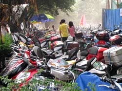 Electric scooters have almost entirely replaced bicycles in big cities. It's a little bit pity, because chinese streets have lost much of their individuality. But natives don't seem to panic about it. Scooters are faster and you don't have to expose your bronchs to excess air pollution when you ride on them.